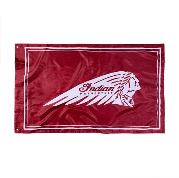 Indian Motorcycle Headdress Flag
