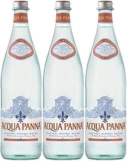 Acqua Panna Natural Spring Water, 25.3 Oz Glass Bottle (Pack of 3, Total of 75.90 Oz)