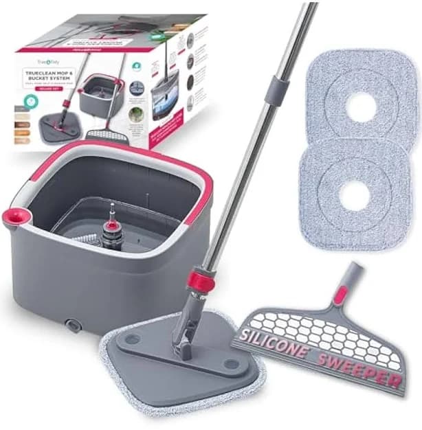 True & Tidy True Clean Spin Mop & Bucket System