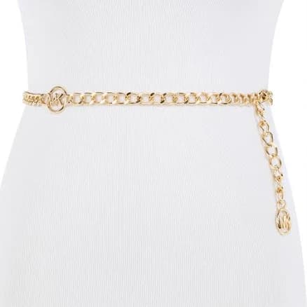 MICHAEL Michael Kors Women's Logo Chain Belt