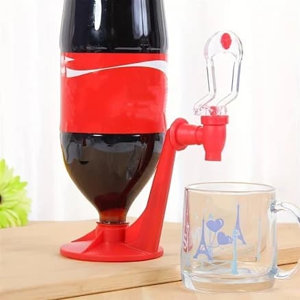 Red Plastic Soda Drink Dispenser