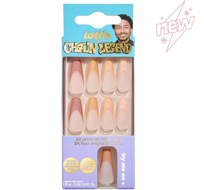 Lottie London Chaun Legend Stay Press'd Press On Nail Set