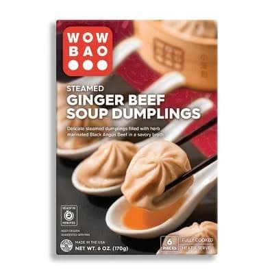 Wow Bao Frozen Ginger Beef Soup Dumplings - 6oz