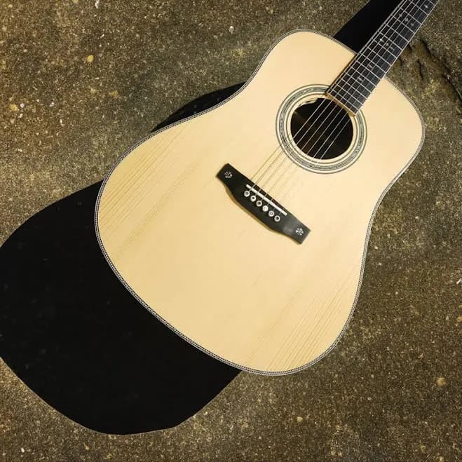 The Natural Byron Custom 42 Style Acoustic Guitar