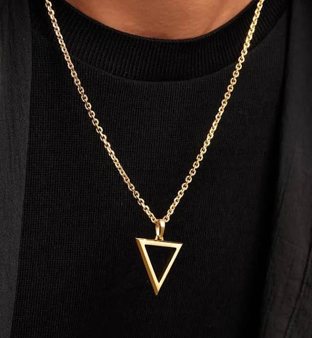 JAXXON Trinity Gold Men's Pendant Chain 3mm