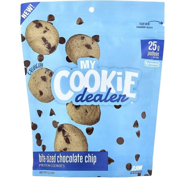 Bite Sized Protein Cookies Chocolate Chip