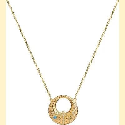 14K Gold Plated Dainty Gold Pendant Necklace