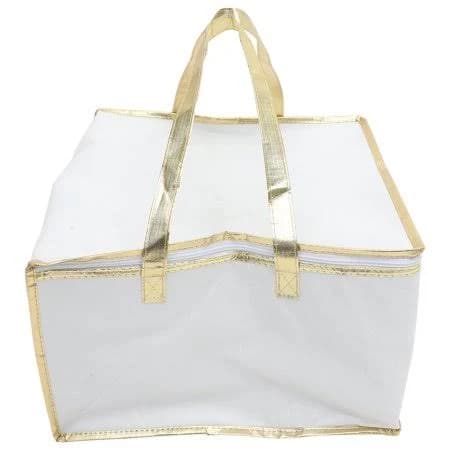 Weavilux 1Pcs Thermal Food Bag White 41X0.3937X41X0.3937X22X0.3937in, Size: 16.1 x 16.1 x 8.6