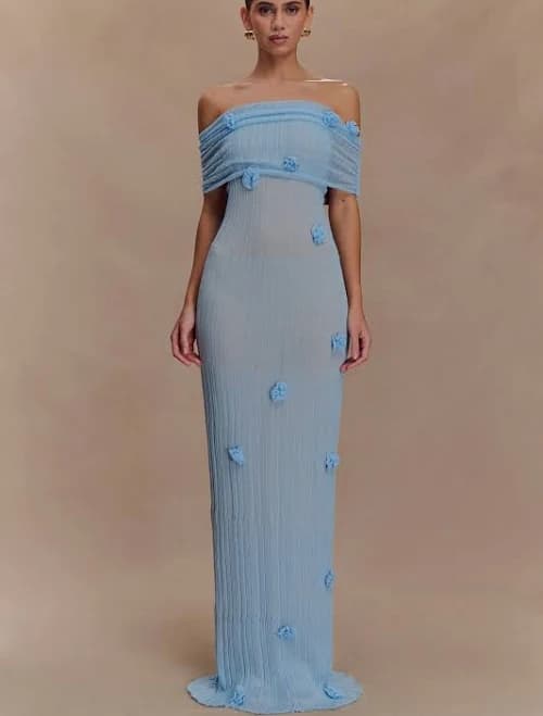 Brynn Orchid Knit Maxi Dress
