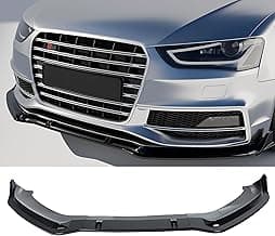 Front Bumper Lip Splitter for Audi S4 B8.5 A4-S-line 2013-2016 + A4 B8 B8.5 2008-2016 Spoiler Body kit Accessories