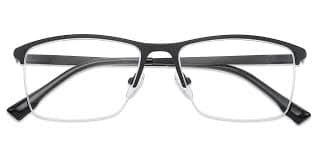 Men's semi-rimless Metal eyeglasses | Firmoo.com