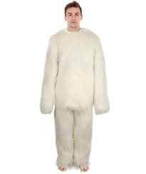 Furry Dog Collection | Men's White Spiked Furry Dog Costume with Tail HC-1687 | eBay