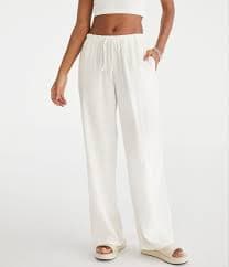 Linen Drawstring Pants
