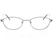 Womens Optical Eyewear - Oval Shape, Metal Full Rim, Shiny Silver - Walmart.com
