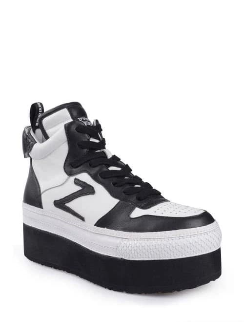 ZIGI Women's Bruce Platform Leather High-Top Sneakers