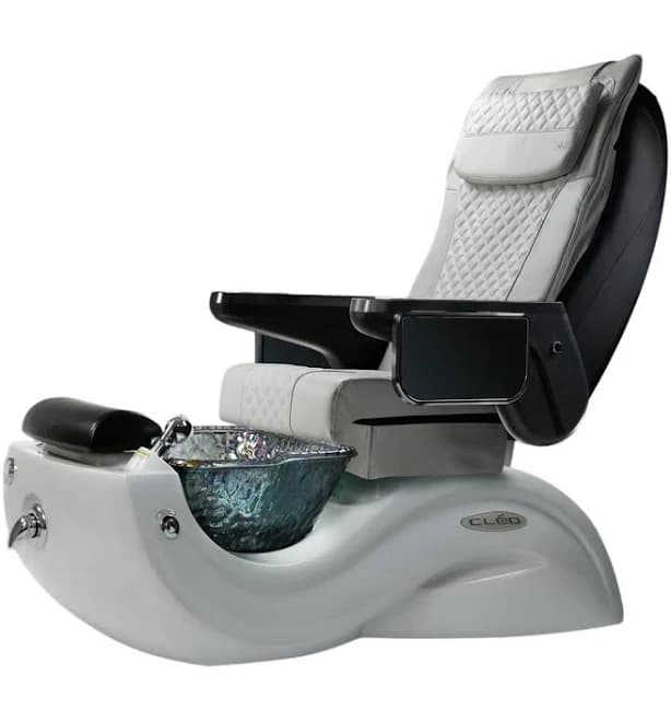 J&A Cleo G5 Plumbed Pedicure Spa Chair with Glass Bowl & Massage