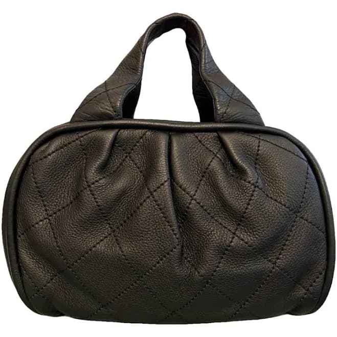 Chanel Black Quilted Leather Camera Bag
