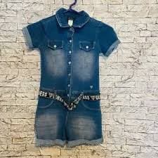 Guess | Dresses | Guess Denim Stretch Shorts With Sparkle Clear Buttons | Poshmark