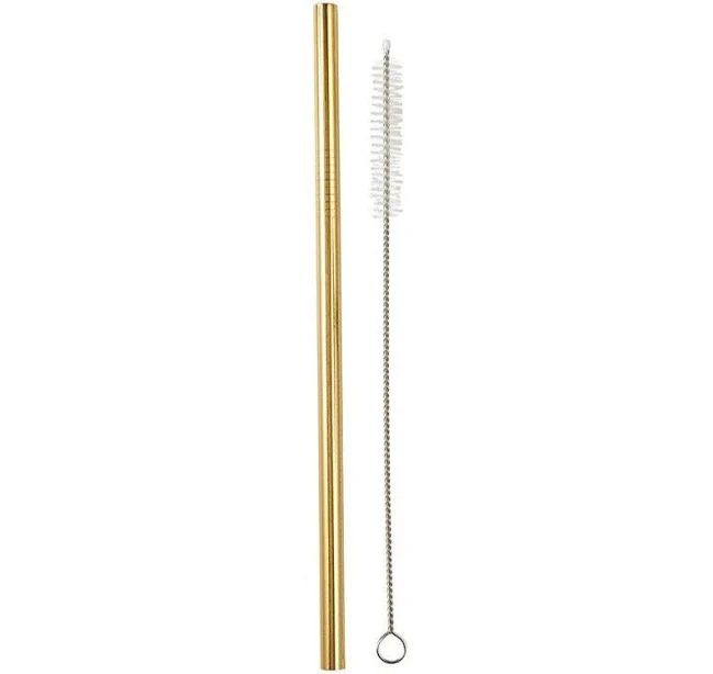 Gold Stainless Steel Straw