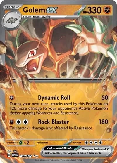 Golem EX Pokemon Card
