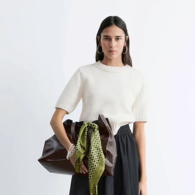 & Other Stories Rib-Knit T-Shirt