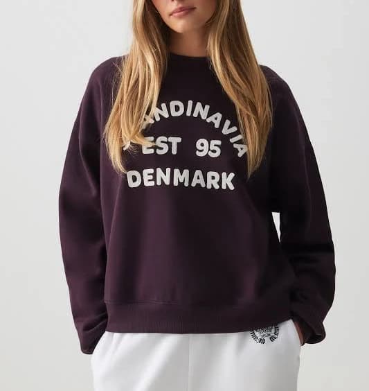 Ardene Women's Cotton/Polyester Graphic Crew Neck Sweatshirt
