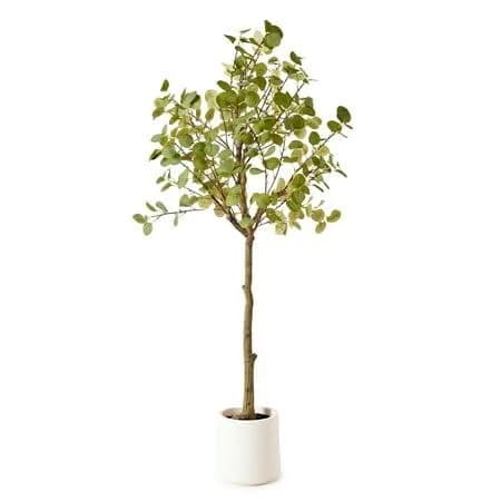 American Art Decor Realistic Artificial Eucalyptus Tree Faux Plant