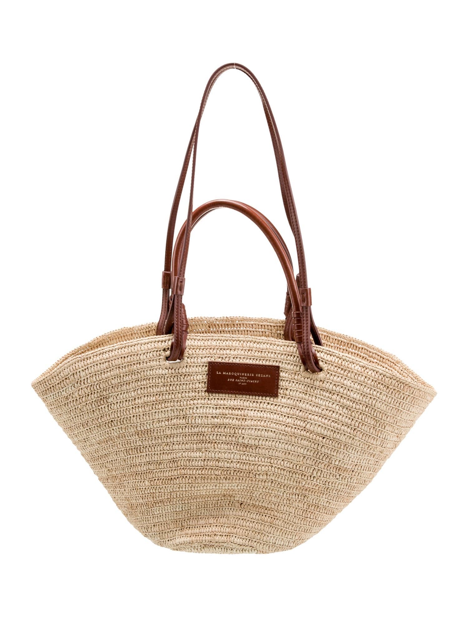 Sézane Raffia Shoulder Bag - Neutrals Bucket Bags, Handbags - WSEZA39970 | The RealReal