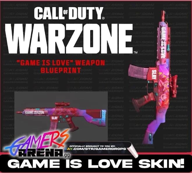 Call of Duty WARZONE GAME OF LOVE RARE WEAPON SKIN | Activision | 2024 | Microsoft Xbox One | Region