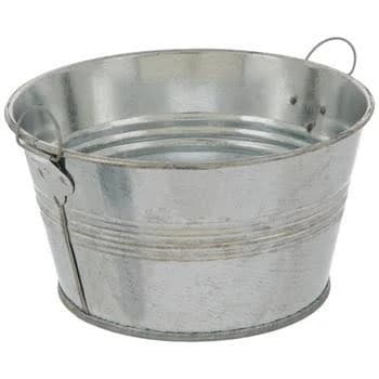 August Grove Ben Minature Galvanized Pot Planter