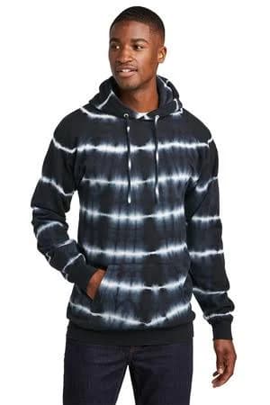 Port Company pc143 Allover Stripe Tie-Dye Fleece