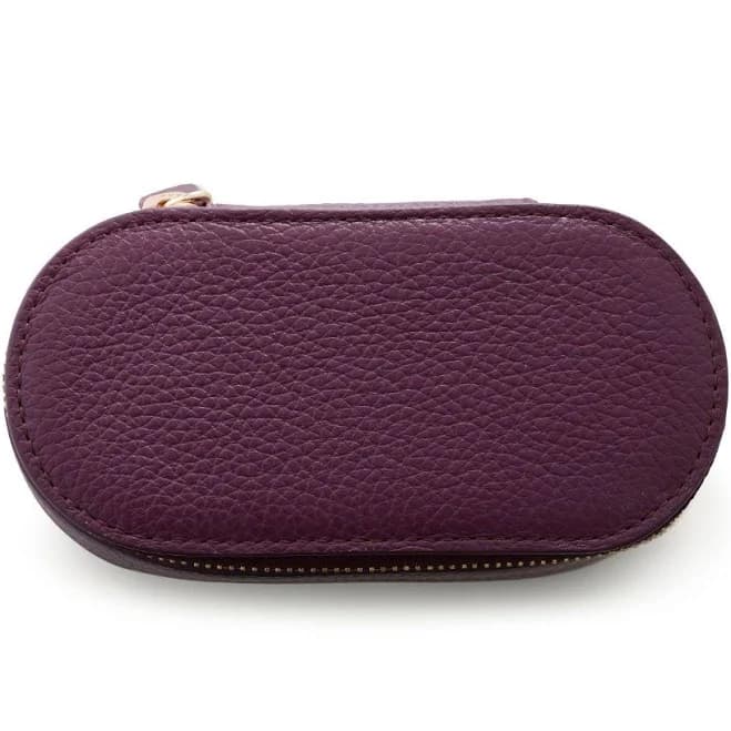 Monica Vinader Oval Pebbled-leather Jewellery Box