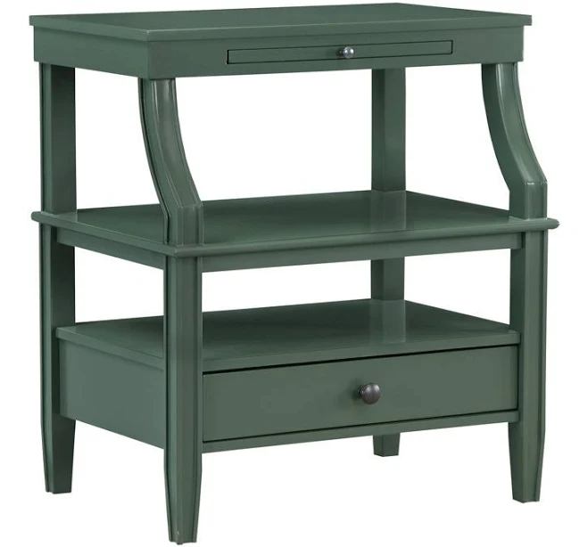 Newland Vintage Green Storage Nightstand Red Barrel Studio
