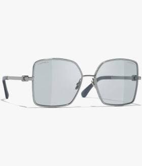 Women's Chanel Square-frame Metal Sunglasses