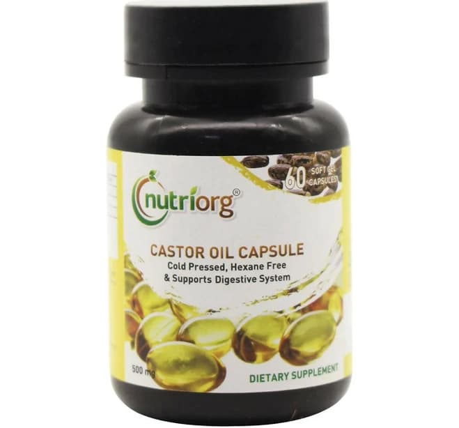 Nutriorg Castor Oil Soft Gel 60 Capsules