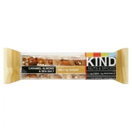 Kind Nuts & Spices Caramel Almond & Sea Salt Bar - 1.4 oz- Pack of 2