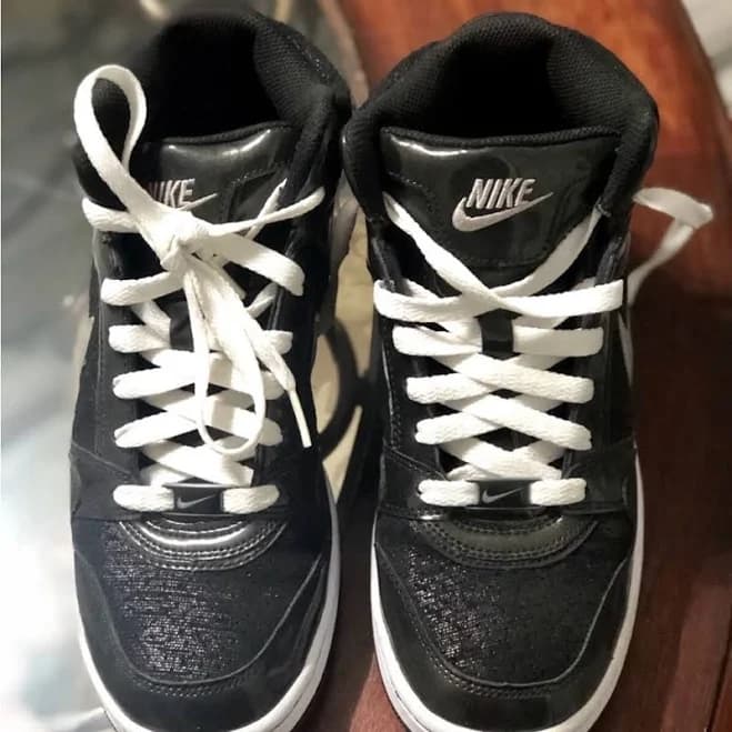 Nike Shoes | Nike Classic Black And White High-Tops | Color: Black/White | Size: 8.5 | Rhea893's Closet