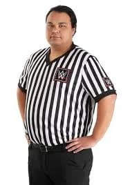 Plus Size WWE Referee Shirt Costume for Men