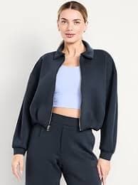 Bounce Fleece Bomber Jacket | Old Navy