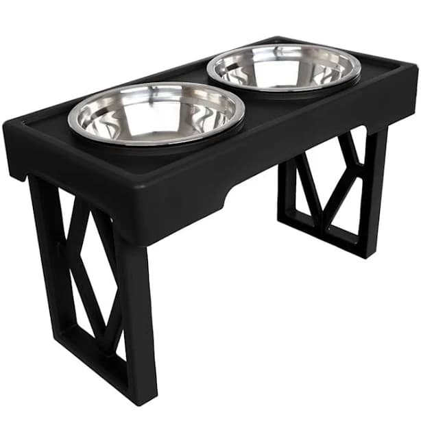Petmaker Adjustable Elevated Dog Bowl Stand