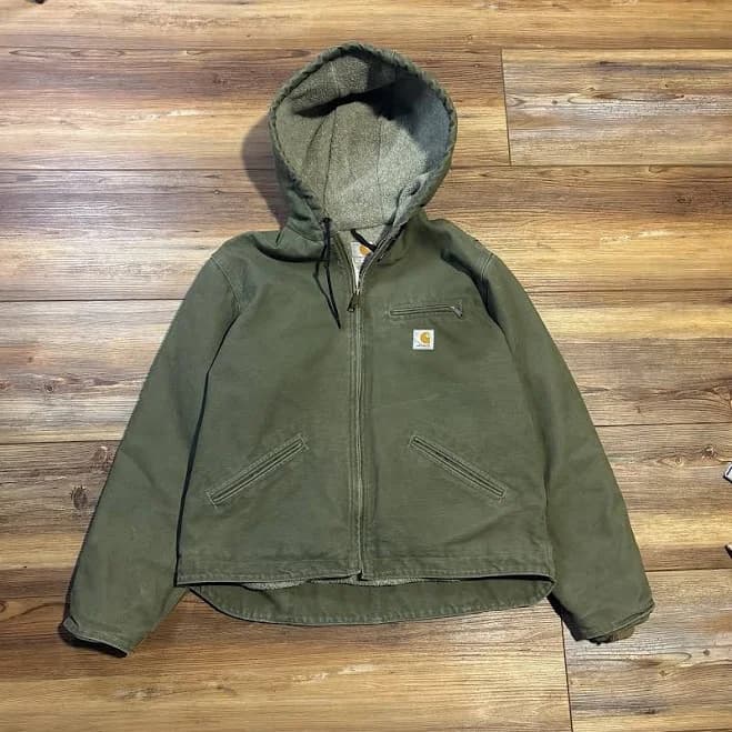 Vintage Y2k Carhartt Wj141 Lov Green Sierra Detroit Jacket Women's