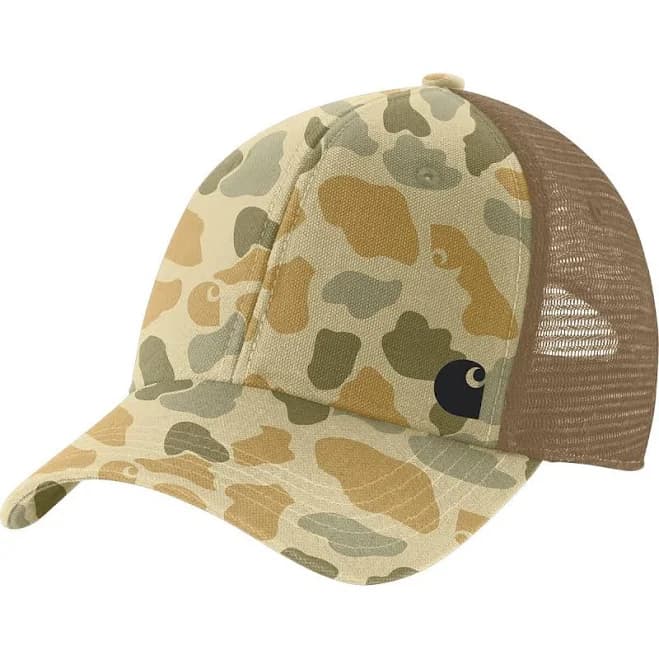 Carhartt Men's Canvas Mesh-Back Camo Cap