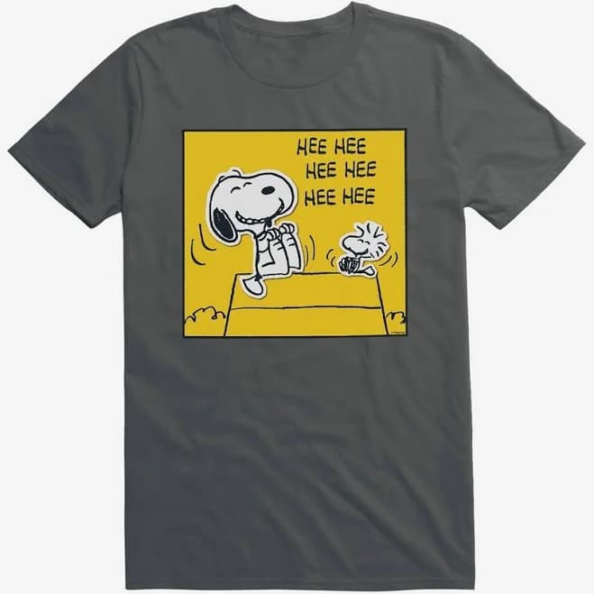 Peanuts Snoopy & Woodstock Laugh Graphic T-Shirt