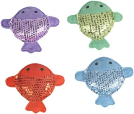 #Bff Sequin Fish Cat Toy