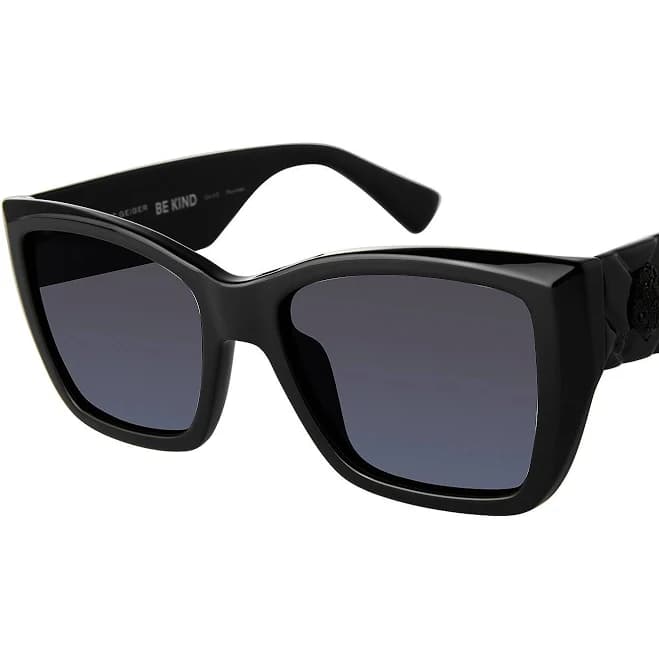 Kurt Geiger London Kensington 54mm Polarized Rectangular Sunglasses
