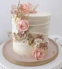 Enchanted Floral Butterfly Cake | Artistic Birthday Cake