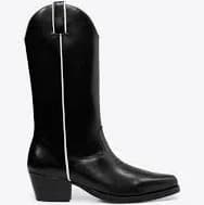 High Western Boots - Black & White — Ernest W. Baker