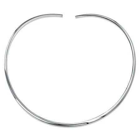 Bling Jewelry Women's Sterling Silver Flat Slider Choker Necklace