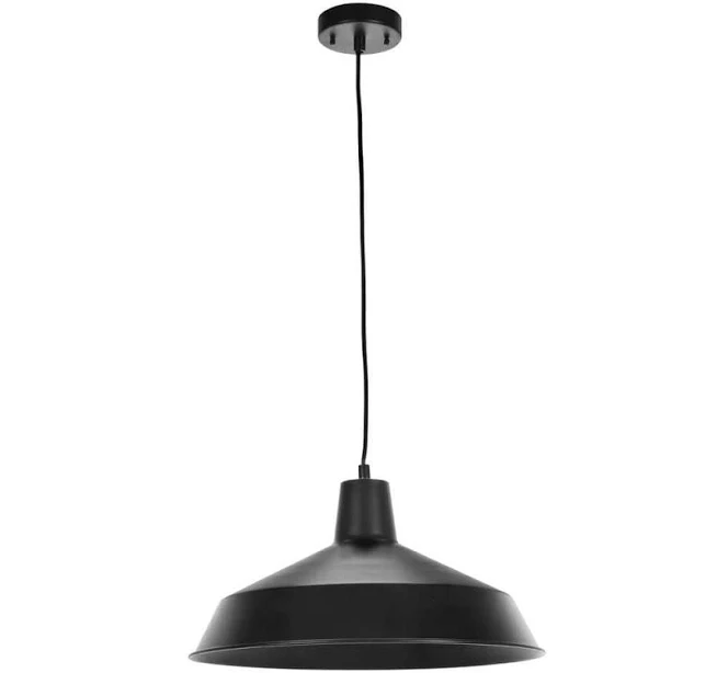 Globe Electric Barnyard Matte Black 1 lights Pendant Light 65155