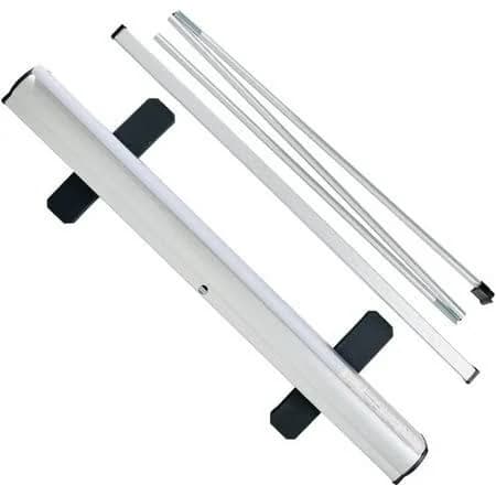 Custom Printed Retractable Banner Stand, Banners & Signs Customize for Business, Wedding, and Trade Show 33 inch x 81 inch, White